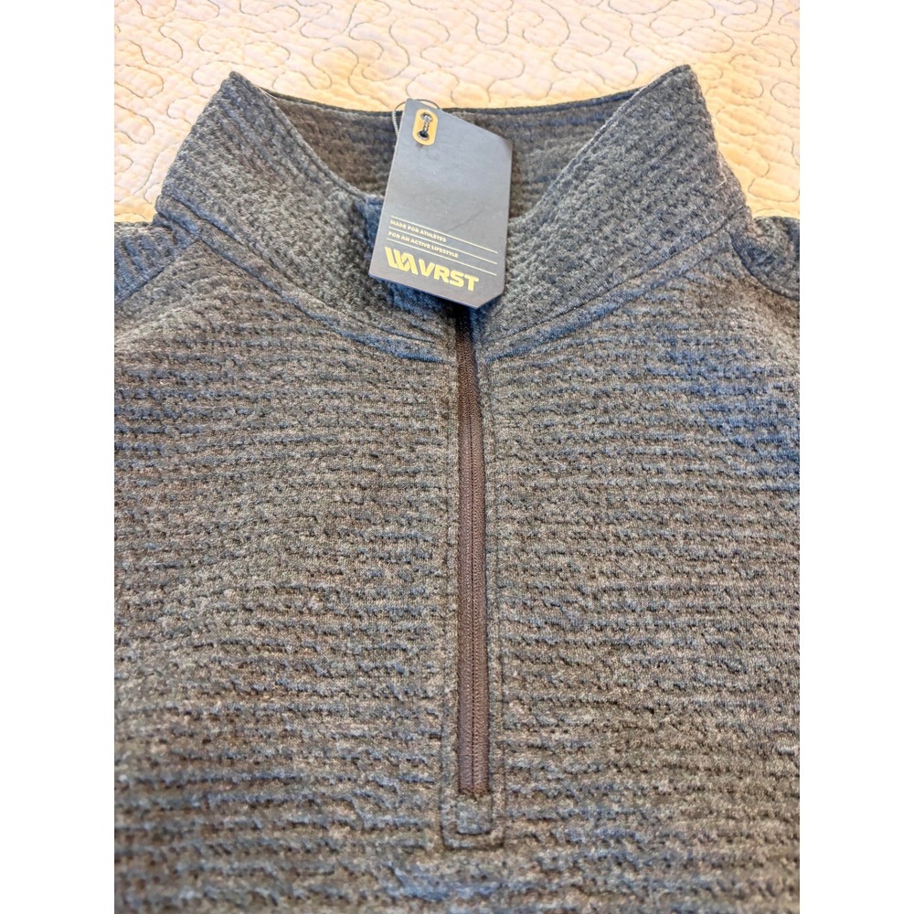 VRST Recharge Lunar 1/4 Zip Pullover Pure Black UPF 50+ Mens Size Large - Picture 2 of 4
